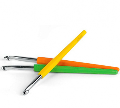 Крючок 5 мм Lana Grossa с мягкой цветной ручкой
