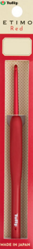 Крючок 4,5мм с ручкой Etimo Red, красный, алюминий/пластик, Tulip