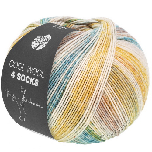 Lana Grossa Meilenweit Cool Wool 4 Socks print (7759) 75% меринос, 25% полиамид 100г/420м