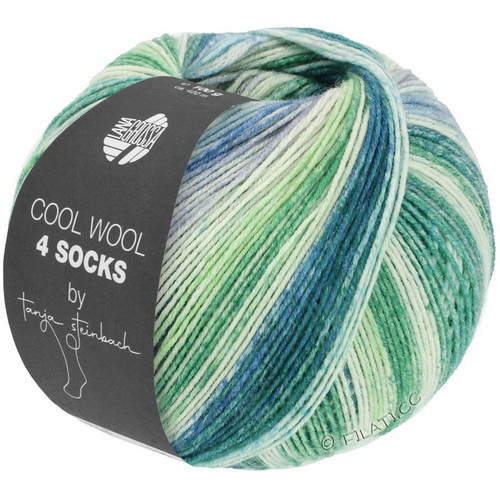 Lana Grossa Meilenweit Cool Wool 4 Socks print (7754) 75% меринос, 25% полиамид 100г/420м