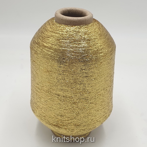 Mei-Kwan Metallic (MX2 золото) 60% вискоза, 40% люрекс 6900м/100гр (бобинка 500гр) продается штучно