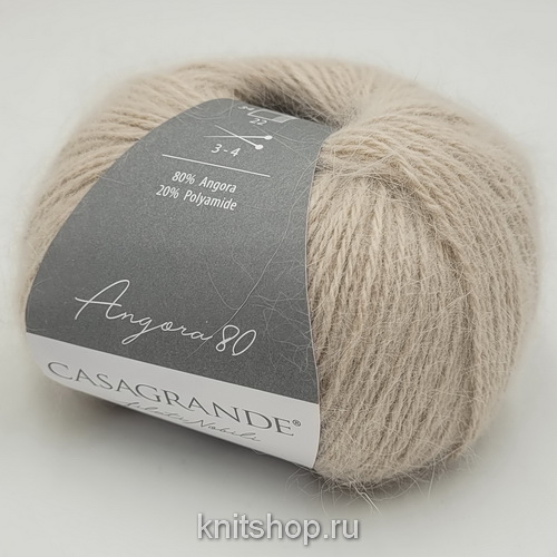 Casagrande Angora 80 (09.015 светлый беж) 80% ангора, 20% па 25г/112м