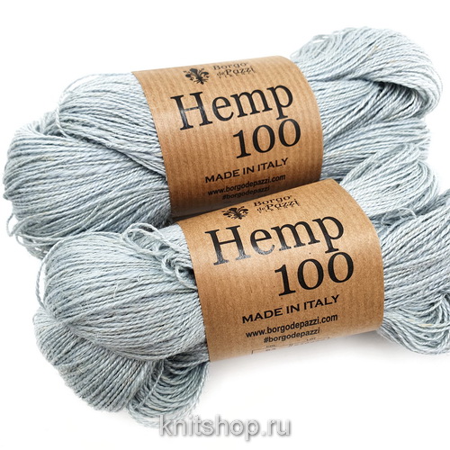 Borgo de'Pazzi Hemp 100 (83 светло-голубой) 100% конопля 50г/250м