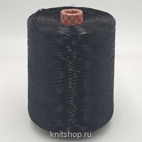Pontova Yarn Rafia (Black черный) 100% вискоза 1100м/100гр (бобинка 930гр, продается штучно)
