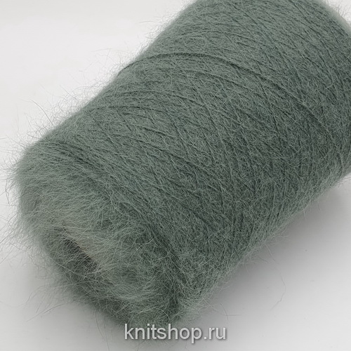 Пушистая Angora 80 (1075 шалфей) 80% ангора, 20% па 2/13 650м/100гр