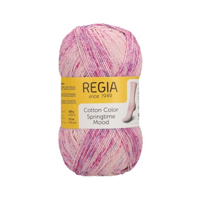 Schachenmayr Regia Cotton Color Springtime Mood (04080) 72% хлопок, 18% па, 10% полиэстер 100г/420м