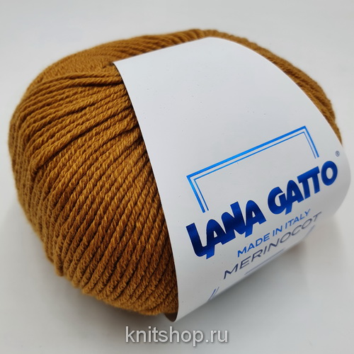 Lana Gatto Merinocot (14468 золотая горчица) 53% меринос экстрафайн, 47% хлопок 50г/125м