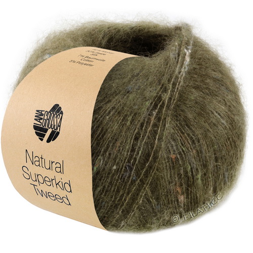 Lana Grossa Natural Superkid Tweed (616) 60% суперкид мохер, 30% шелк, 7% хлопок, 3% пл 25г/200м