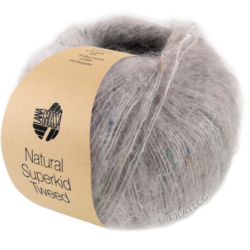 Lana Grossa Natural Superkid Tweed (623) 60% суперкид мохер, 30% шелк, 7% хлопок, 3% пл 25г/200м