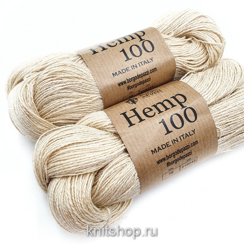 Borgo de'Pazzi Hemp 100 (70 кремовый) 100% конопля 50г/250м