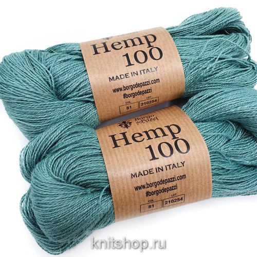 Borgo de'Pazzi Hemp 100 (81 лагуна) 100% конопля 50г/250м