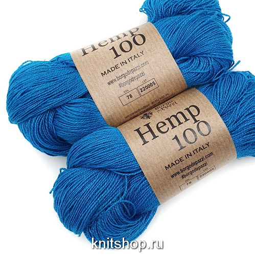 Borgo de'Pazzi Hemp 100 (78 220005 лазурный) 100% конопля 50г/250м