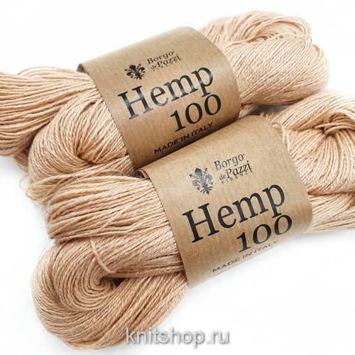 Borgo de'Pazzi Hemp 100 (71 персик) 100% конопля 50г/250м