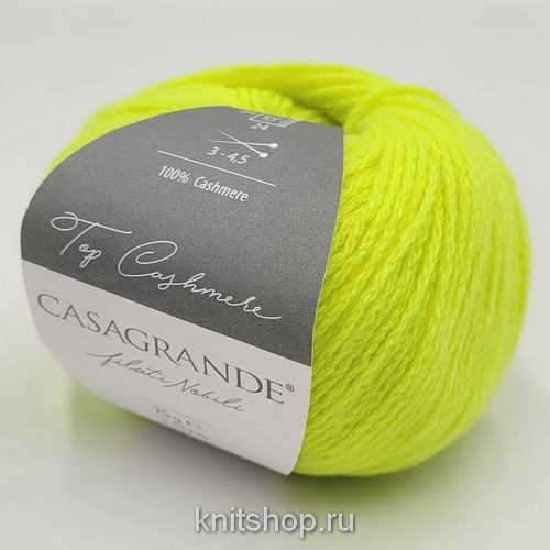 Casagrande Top Cashmere (19.017 желтый неон) 100% кашемир 25г/112м