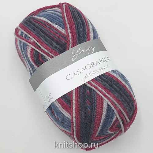 Casagrande Stripy (30.608) 75% меринос экстрафайн, 25% па 50г/210м