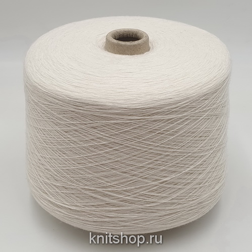 Filato SP01 (Bianco белый) 50% кашемир, 50% па 2/28 1400м/100гр