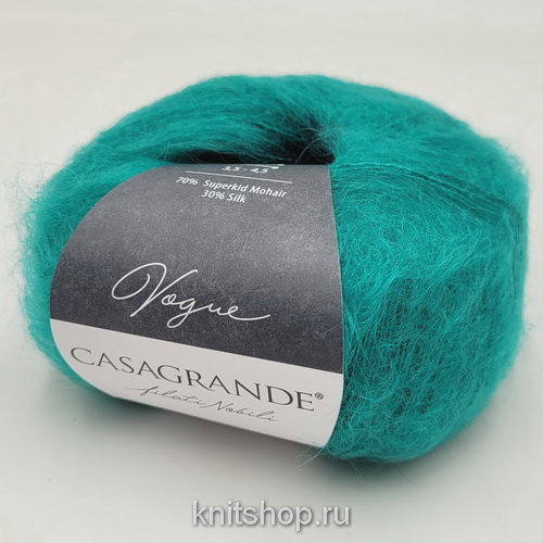 Casagrande Vogue (032 нефрит) 70% суперкид мохер, 30% шёлк 25г/225м