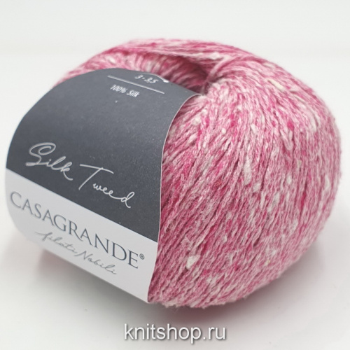 Casagrande Silk Tweed (28.007 маджента) 100% шёлк тусса 50г/185м