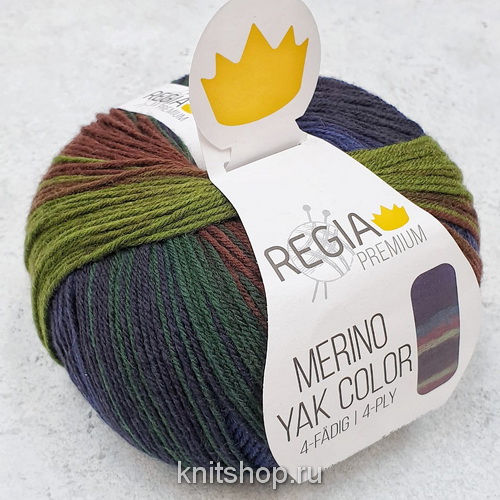 Schachenmayr Regia Merino Yak Color (08507) 58% меринос, 14% як, 28% полиамид 100г/400м