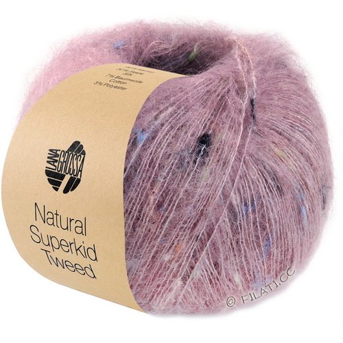 Lana Grossa Natural Superkid Tweed (621) 60% суперкид мохер, 30% шелк, 7% хлопок, 3% пл 25г/200м