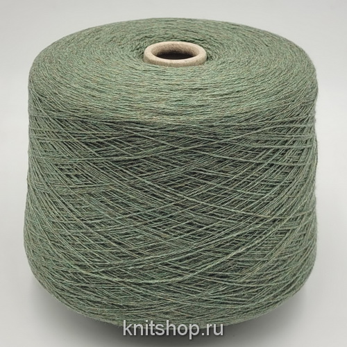 Millefili (Verde Mel 967413 шалфей меланж) 70% меринос supergeelong, 30% кашемир 2/15 750м/100гр