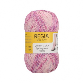 Schachenmayr Regia Cotton Color Springtime Mood (04080) 72% хлопок, 18% па, 10% полиэстер 100г/420м