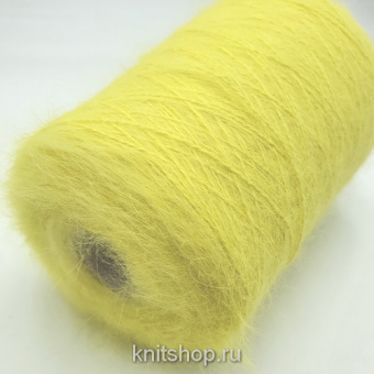 Пушистая Angora 80 (3239 яркий лимон) 80% ангора, 20% па 2/13 650м/100гр