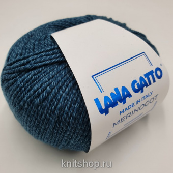 Lana Gatto Merinocot (14527 петроль) 53% меринос экстрафайн, 47% хлопок 50г/125м