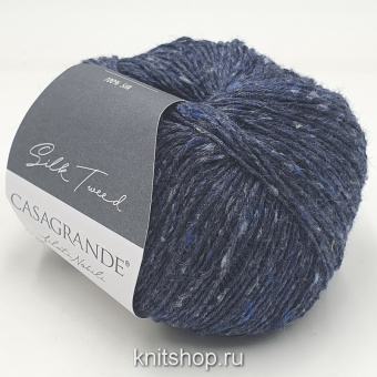 Casagrande Silk Tweed (28.006 синий джинс) 100% шёлк тусса 50г/185м