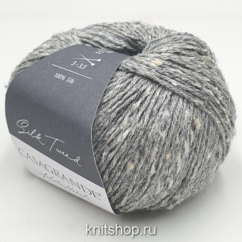 Casagrande Silk Tweed (28.004 серый) 100% шёлк тусса 50г/185м