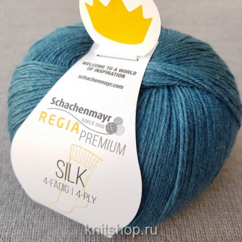 Schachenmayr Silk (00065 изумруд) 55% меринос, 20% шелк, 25% полиамид 100 г/400 м