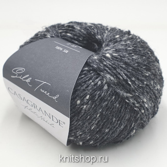 Casagrande Silk Tweed (28.012 графит) 100% шёлк тусса 50г/185м