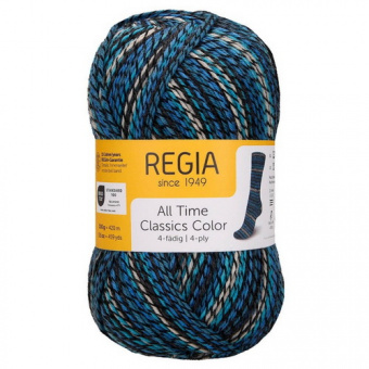 Regia All Time Classics Color (04136) 75% меринос, 25% полиамид 100г/420м