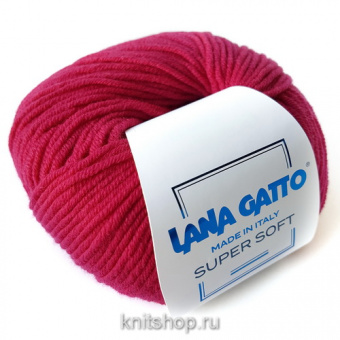 Lana Gatto Super Soft (13976 ягодный) 100%меринос 50 г/125 м